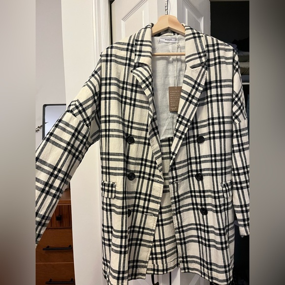 Mango oversized linen blazer XS. NWT - Picture 3 of 3